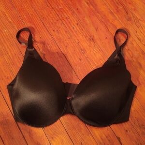 Soma Vanishing Back Full Coverage Black Bra Sz 36DDD